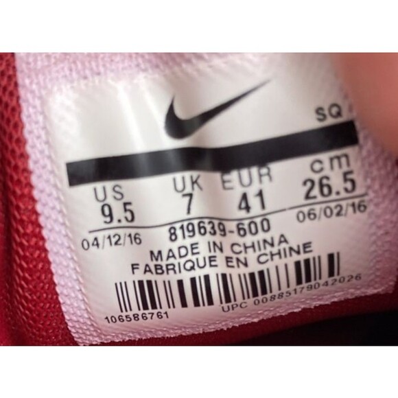 Nike Air Max Thea Night Maroon Noble Red 819639-600 Women's 9.5 EUR 41 Sneaker - Picture 5 of 13